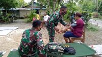 TIM KESEHATAN SATGAS TMMD 111 BIAK, PATROLI CEK KESEHATAN ANGGOTA SATGAS DAN WARGA YANG LAGI BERAKTIFITAS