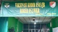 Kegiatan Serbuan Vaksinasi TNI Koramil 04/CK dengan Menerapkan Prokes