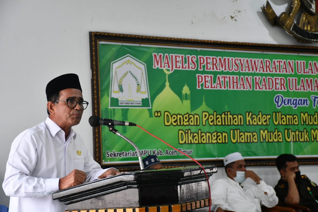 Sekda Aceh Timur Buka Pelatihan Kader Ulama Muda Tahun 2021