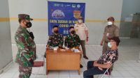 Serbuan Vaksinasi Koramil 02/TB Bersama Tiga Pilar Kelurahan Angke Dengan Target 300 orang