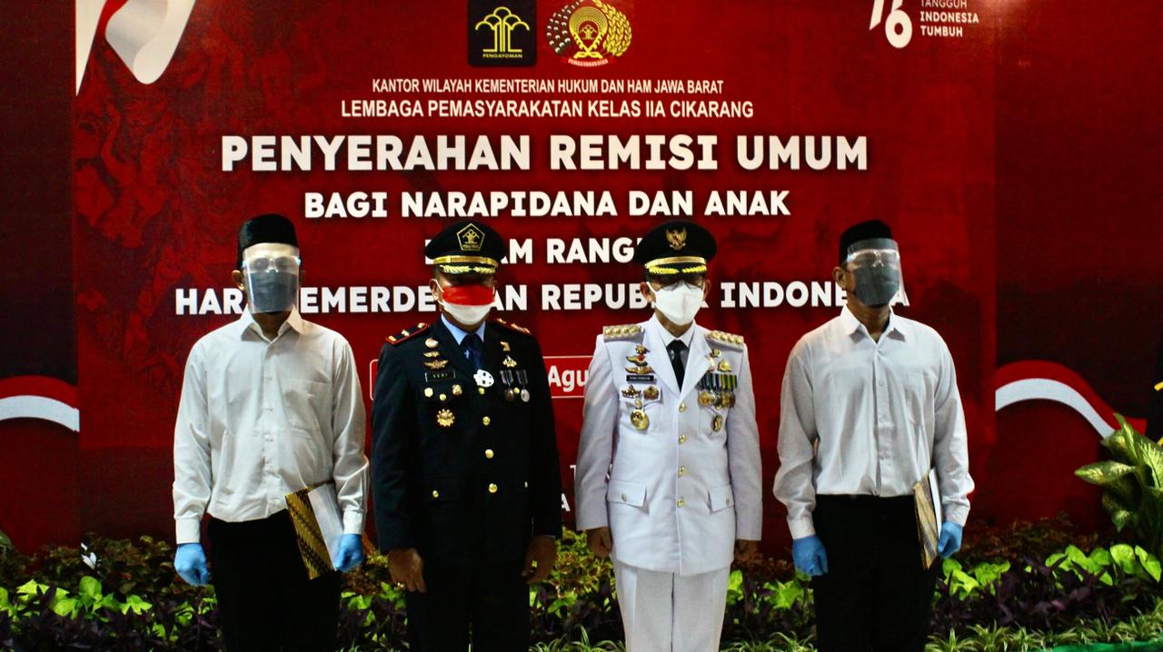 970 Warga Binaan Lapas Cikarang dapat Remisi,18 Orang Langsung Bebas