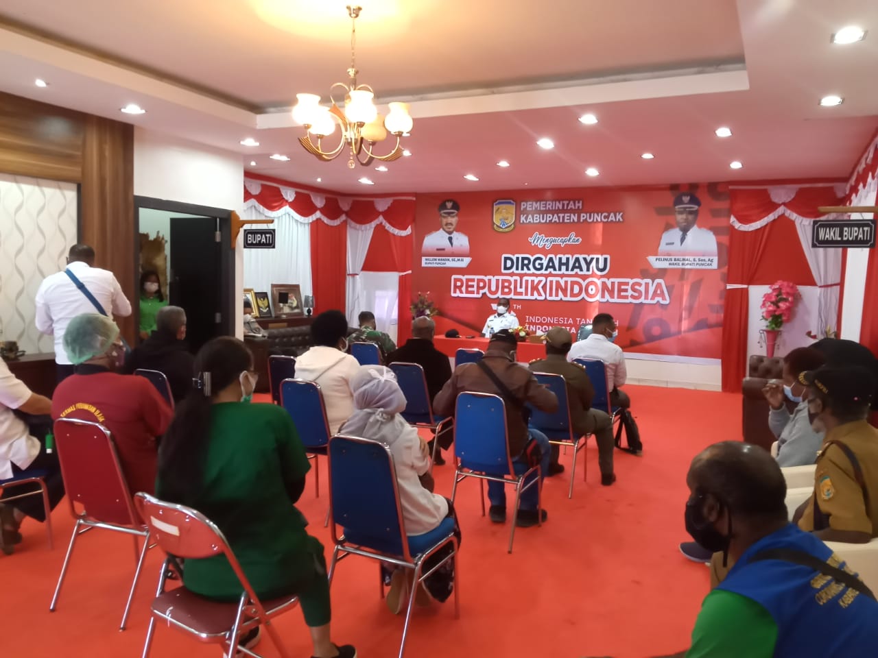 RAPAT KOORDINASI TERKAIT KOORDINASI TERKAIT PENANGANAN SAN PENCEGAHAN PENYEBARAN COVID-19 DI WILAYAH KABUPATEN PUNCAK