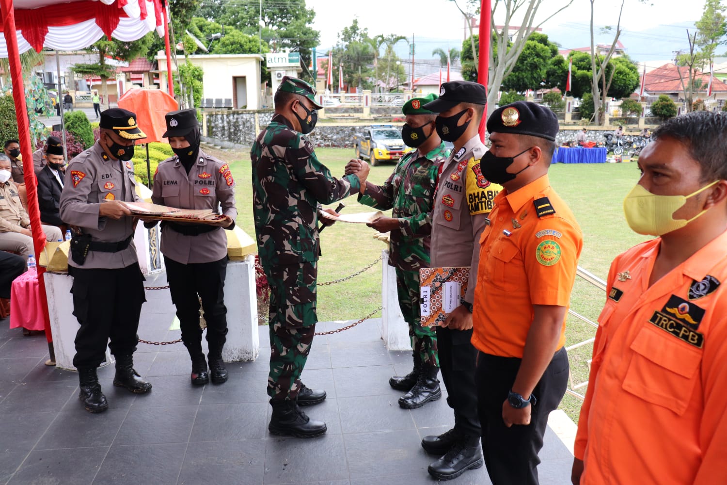 Dandim 0106/Ateng Dukung Apel Kesiapsiagaan Bencana Alam Di Pemda Aceh Tengah