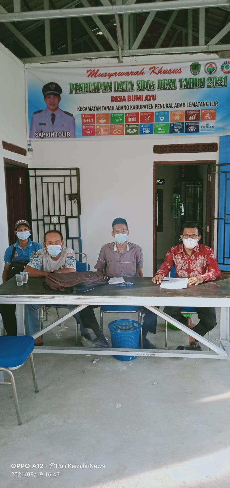 PEMDES Bumi Ayu PALI salurkan Lagi Batuan Langsung Tunai (BLT) Dana Desa Dan Mematuhi Prokes