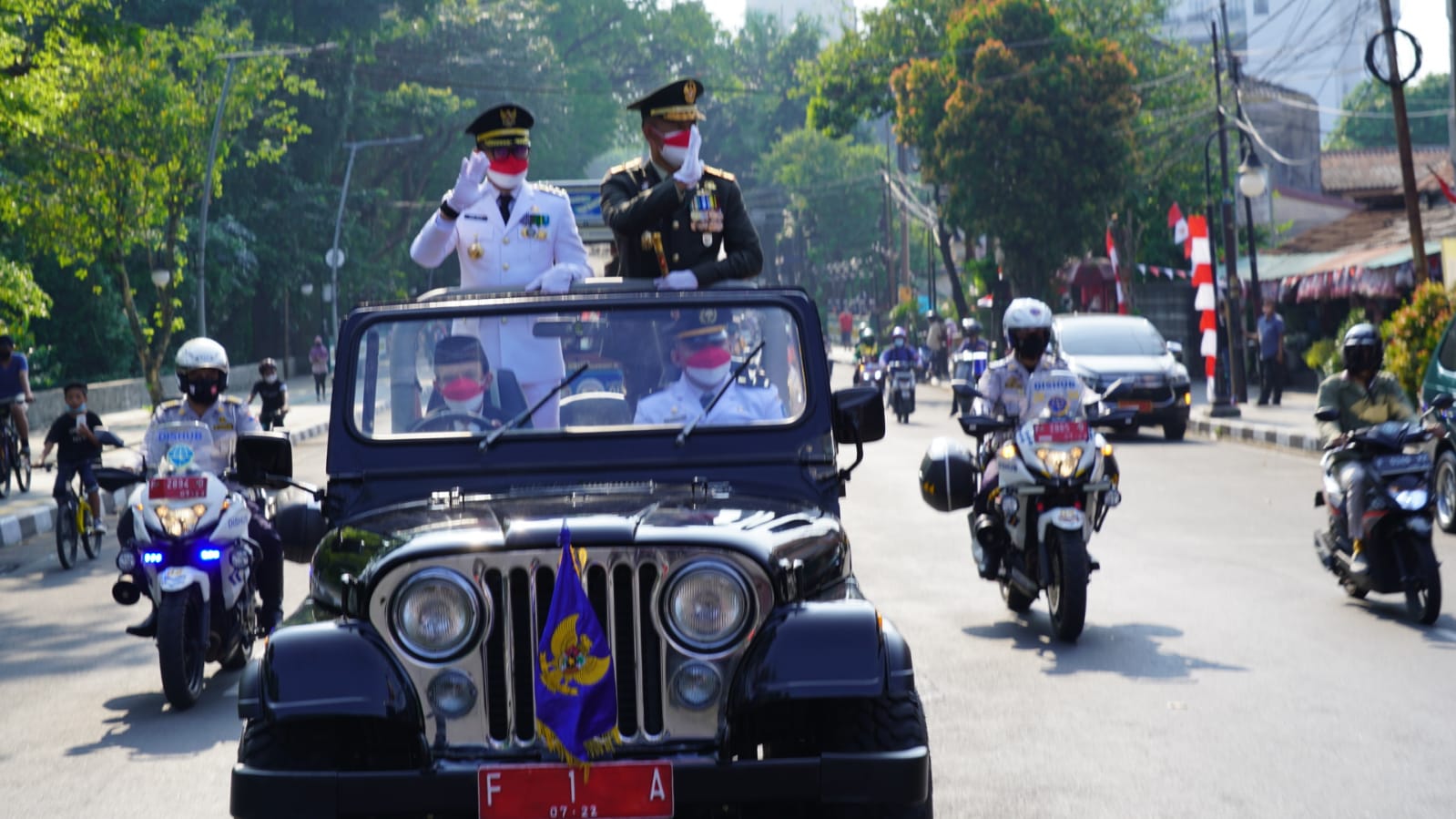 Peringatan HUT ke 76 RI, Danrem 061/SK Bacakan Ikrar Kebangsaan Di Tugu Kujang