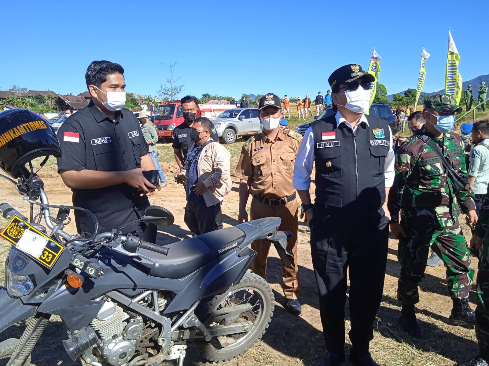 PJ Bupati HNU Dan Dandim 0404 Muara Enim , Resmikan Karya Bhakti TNI Tahun 2021