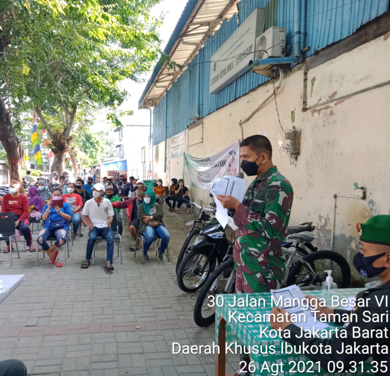 549 Warga Tervaksin di Serbuan Vaksinasi Koramil 01/Tamansari