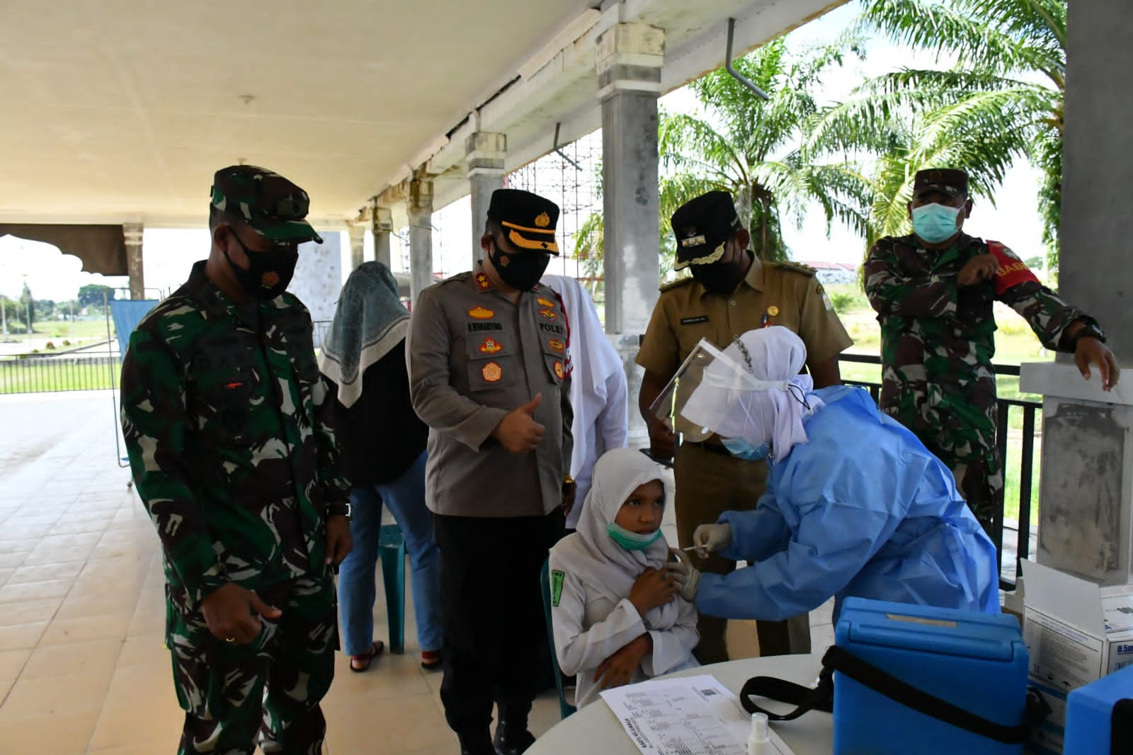 Aceh Timur Gelar Vaksinasi Massal bagi Para Siswa dan Masyarakat Umum