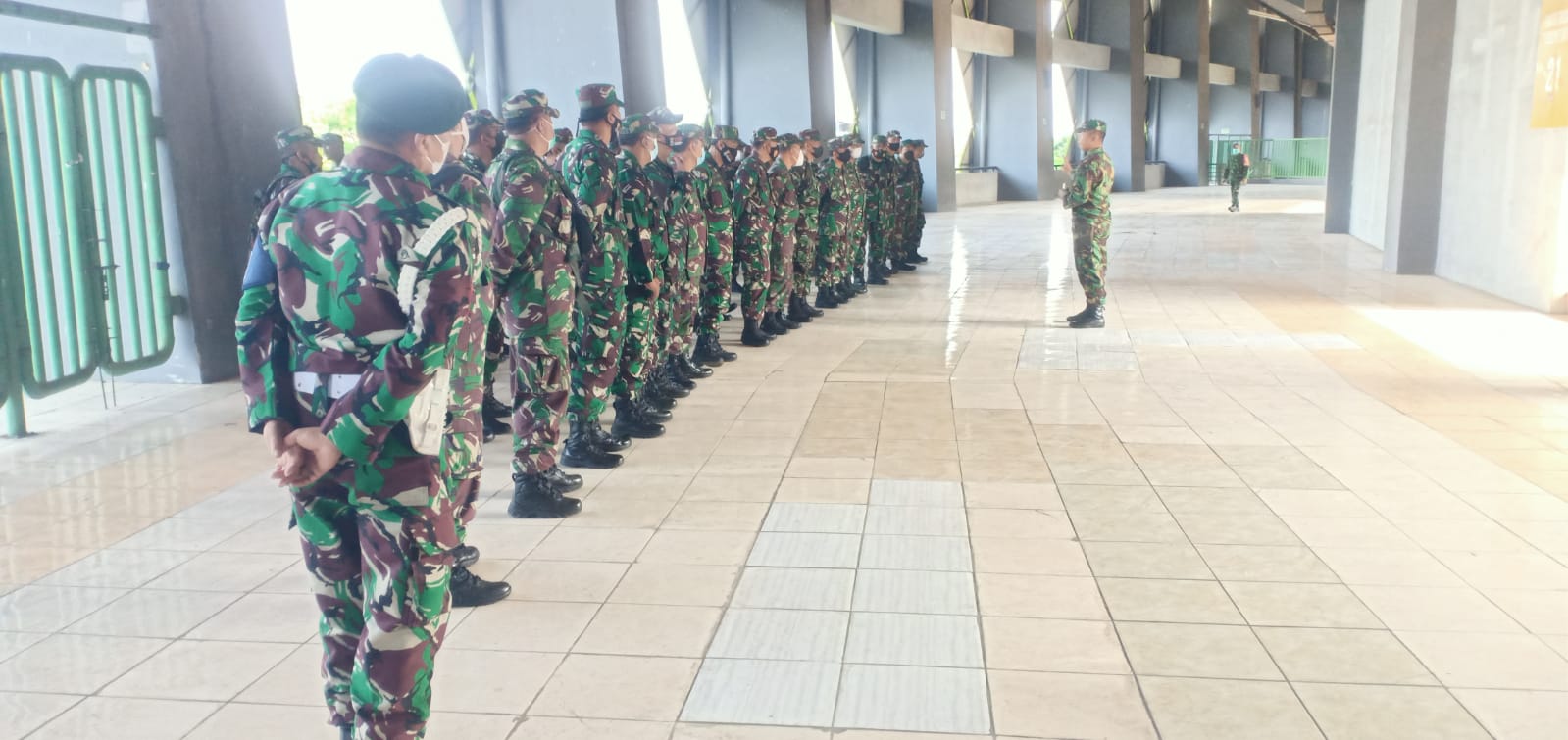 Kodim 0507/Bekasi Siapkan Lokasi Vaksinasi, Gate Tribun 22 Gor Patriot Kota Bekasi Siap Tampung 10.000 Warga