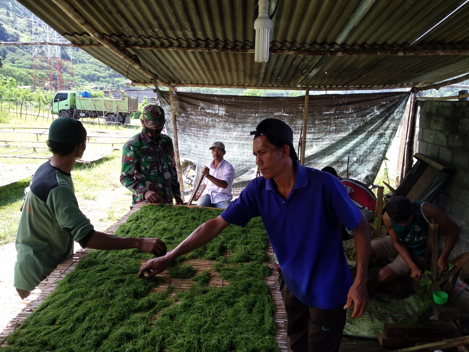 Melalui Komsos Babinsa Koramil 04/Bintang Silaturahmi Dengan Petani Tembakau