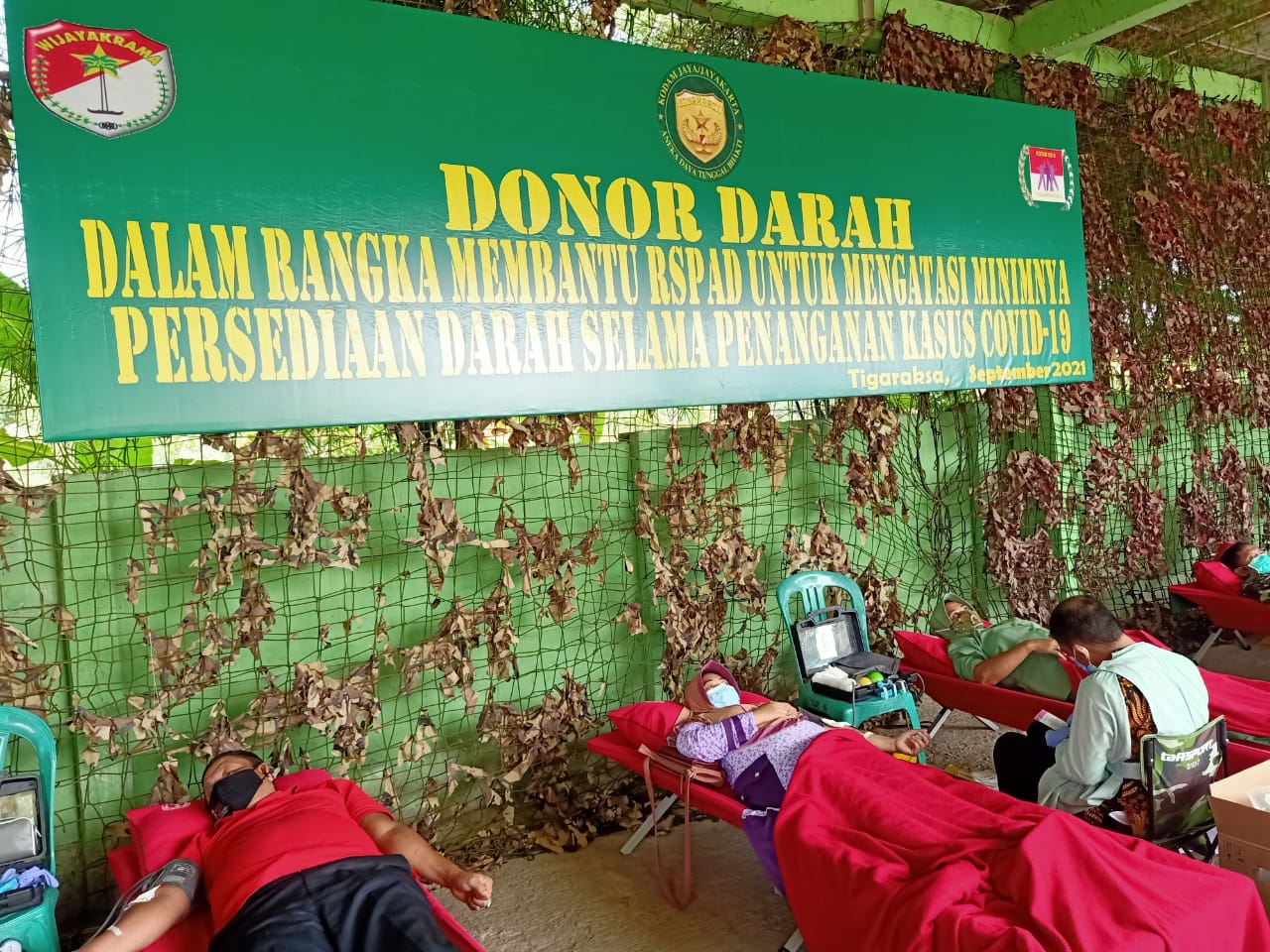 Jaga Stock Darah Di RSPAD, Kodim 0510/Trs Gelar Donor Darah