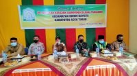 Camat Birem Bayeun Iskandar, S.Kom melantik Salibin sebagai Keuchik Gampong Blang Tualang periode 2021-2027.