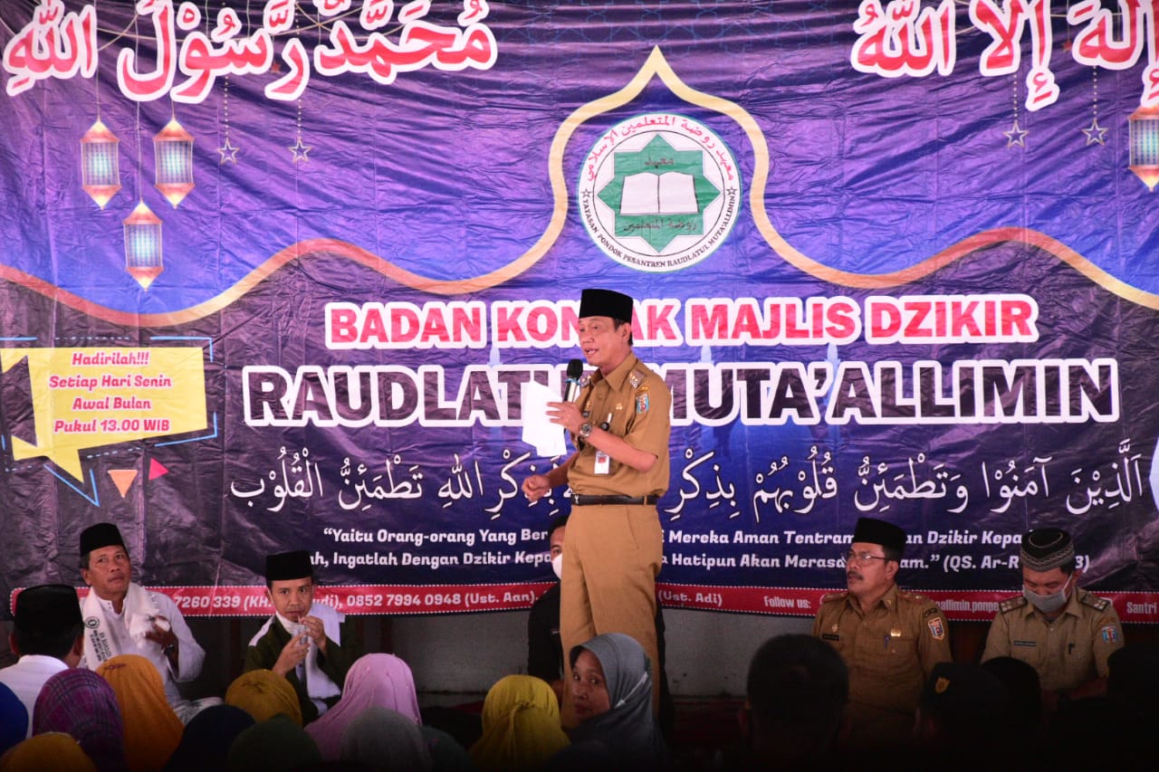 Wakil Bupati Ali Rahman Hadiri Acara Dzikir Pondok Pesantren Raudlatul Muta’alimin