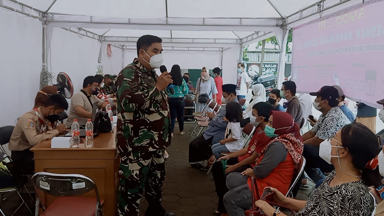 Capaian Target Maksimal Serbuan Vaksinasi, Koramil 01/Jatinegara Kembali Gelar Vaksin Tingkat Kelurahan