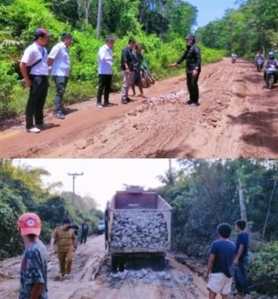 DPUPR OKI Tanggulangi Kerusakan Jalan Lebung Batang – Tulung Selapan, Ajak Perusahaan Peduli