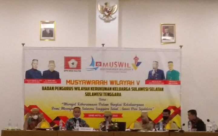 Kegiatan Muswil ke-V KKSS Tahun 2022, Berlangsung Di Ballroom Same Hotel Kendari Dengan Kondusif.