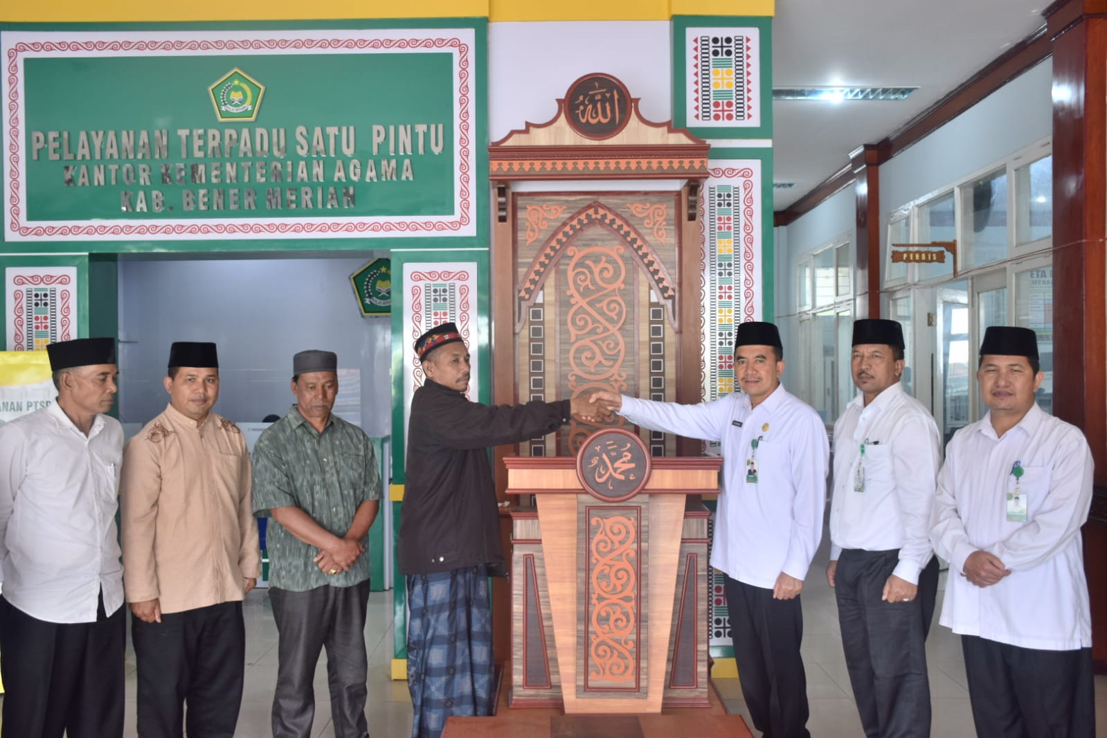 Mesjid Baiturrahman Tingkem Terima Mimbar Dari Kemenag Bener Meriah