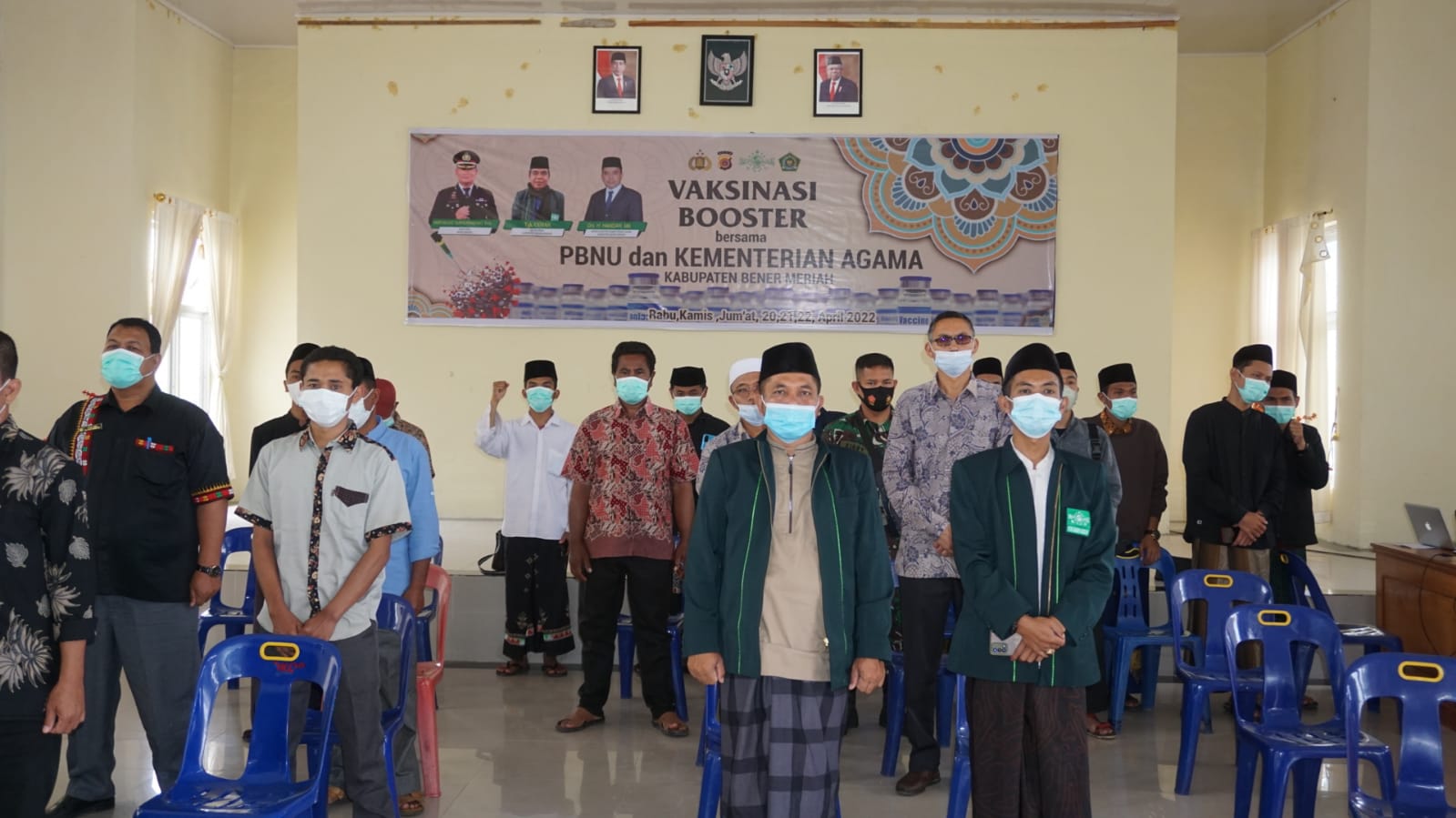 Vaksinasi Booster Serentak Indonesia Polres Bener Meriah Bersama PBNU dan Kemenag Bener Meriah.