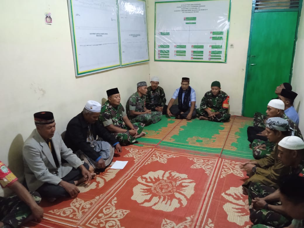 Koramil 01/Bandar Melaksanakan Wirid Yasin Menjelang Buka Puasa