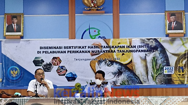 Sosialisai Penerapan Sertifikasi Hasil Tangkapan Ikan di PPN Tanjungpandan