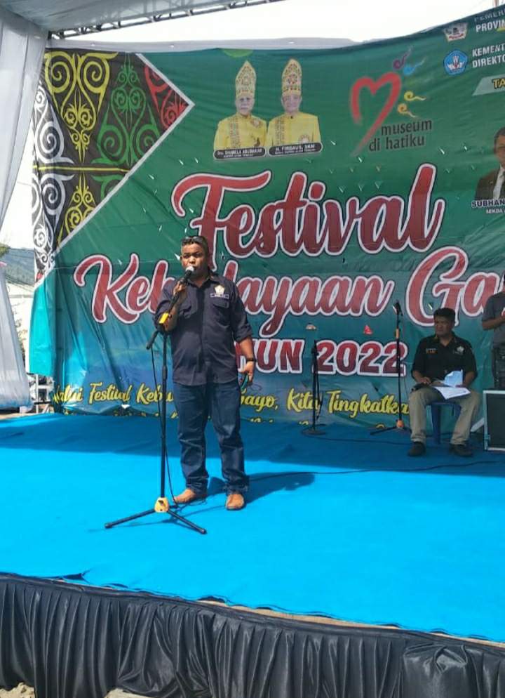 Mahdi S.Pd Mewakili Kadis Pendidikan Dan Kebudayaan Aceh Tengah Resmi Menutup Festival Kebudayaan Gayo