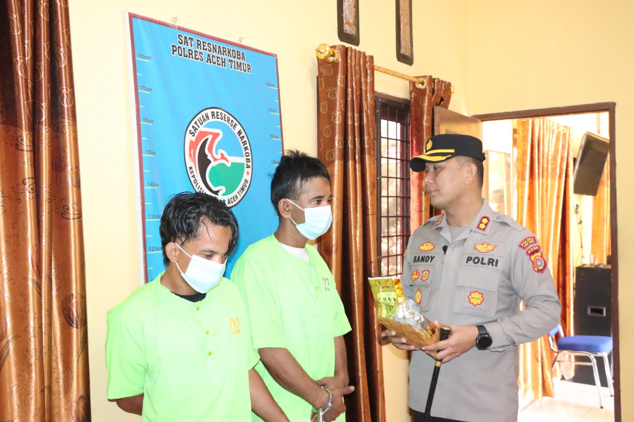 Resnarkoba Polres Aceh Timur Berhasil Meringkus Jaringan Narkoba Lintas Propinsi.