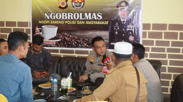 Kapolres Benar Meriah Luncurkan Program Ngobrol Mas “Ngopi Bareng Polisi dan Masyarakat”