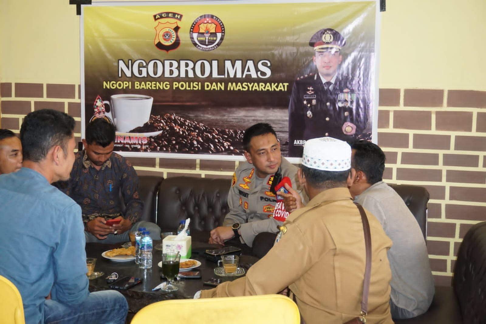 Kapolres Benar Meriah Luncurkan Program Ngobrol Mas “Ngopi Bareng Polisi dan Masyarakat”