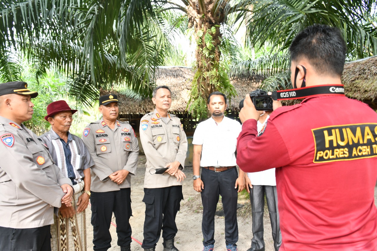 Tiba di Aceh Timur, Dirbinmas Polda Aceh Cek Lokasi Peternakan Hewan Warga.