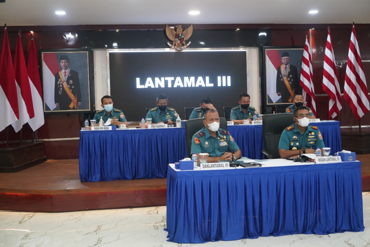 DANLANTAMAL III : PENYUSUNAN RKA AL TA 2023 HARUS MENGACU KEPADA KEPENTINGAN ORGANISASI DAN MENCAKUP SEMUA BIDANG PEMBINAAN