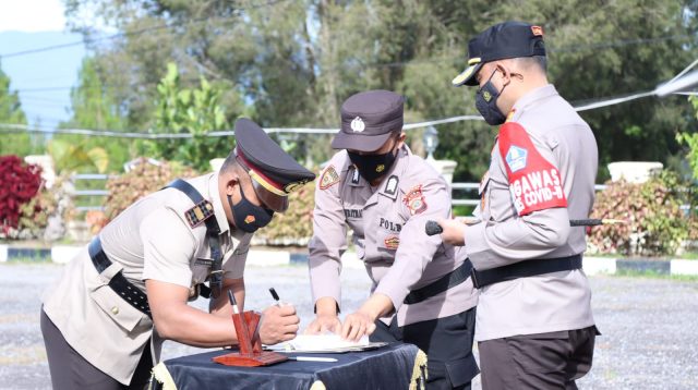 Kapolres Bener Meriah pimpin Sertijab Sejumlah Pejabat Utama Polres Bener Meriah