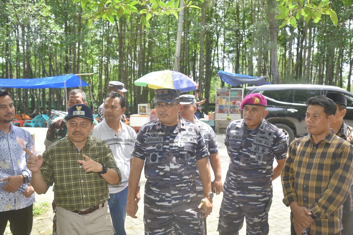 Komandan Pangkalan Utama TNI Angkatan Laut I Belawan Kunker di Pos Binpotmar Langsa