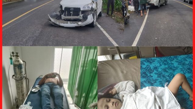 Duel Rush Sama Agya Di Bener Meriah Aceh Mengakibatkan  Supir dan Penumpang Alami Luka di Bagian Kepala dan Paha