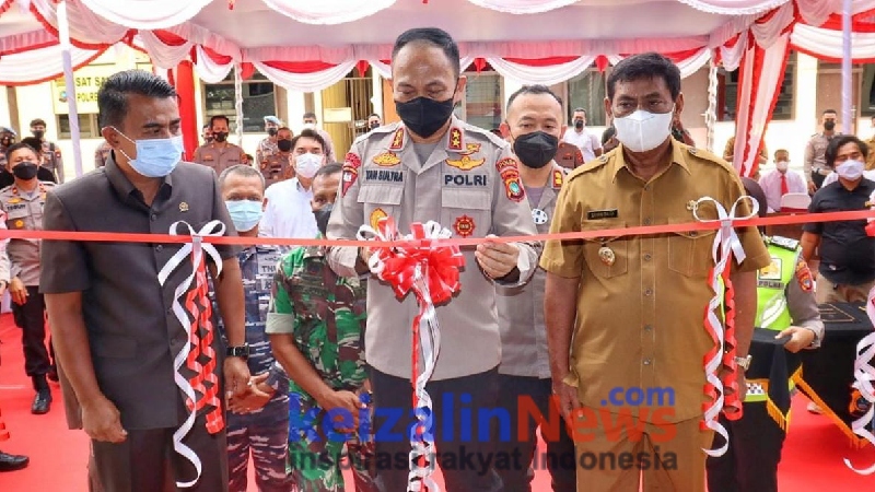 Kapolda Babel, Resmian Gedung Baru Sat Binmas Dan Satres Narkoba Polres Belitung