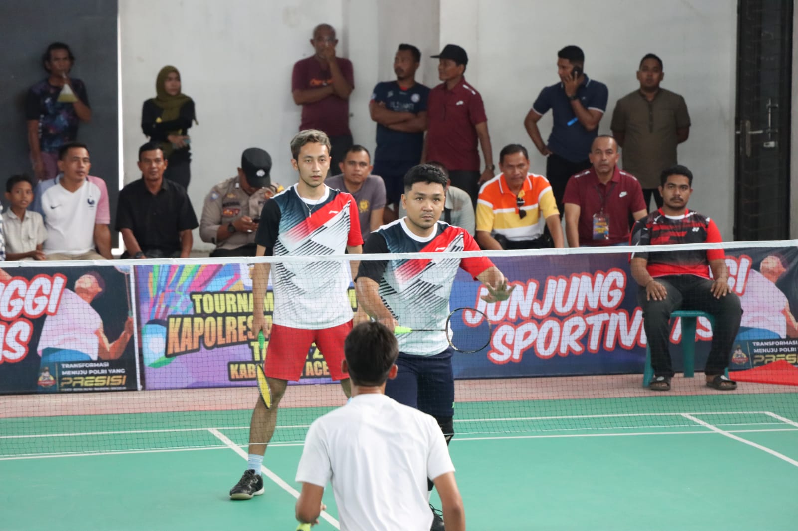 Polres Aceh Timur Menggelar Kejuaraan Badminton Kapolres Cup III Dalam Rangka Hari Bhayangkara Ke-76