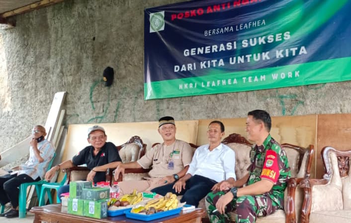 Babinsa Bersama Tiga Pilar Giat Sosialisasi Posko Anti Nganggur Bersama Leafhea Generasi Sukses Dari Kita Untuk Kita