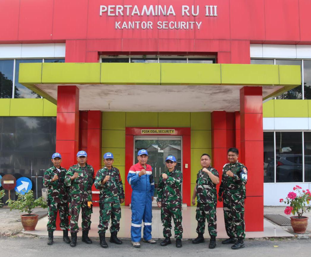 Bangun Sinergitas, Komandan Lanal Palembang Sambangi Kantor PT. Pertamina (Persero) RU III Plaju Palembang