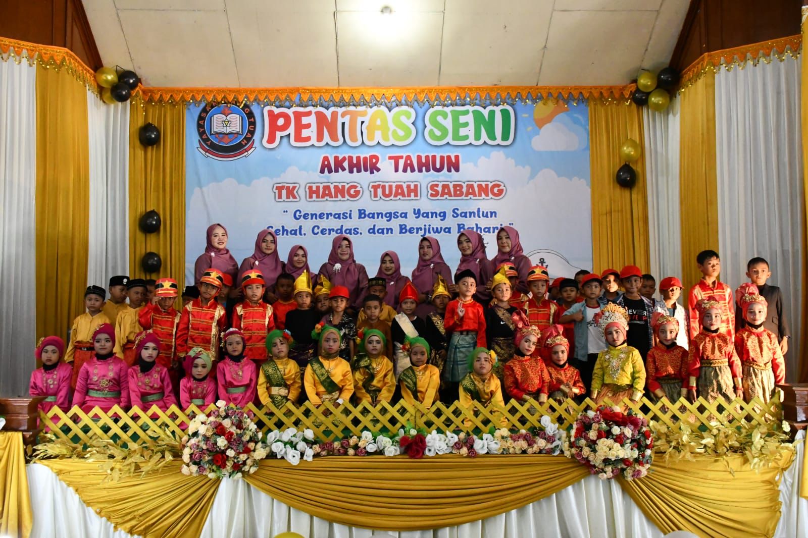 Pentas Seni Akhir Tahun Tandai Perpisahan TK Hang Tuah Lanal Sabang