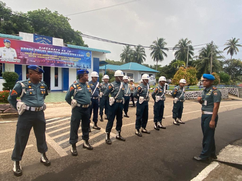 Demi Meningkatkan Kedisiplinan Prajurit, Denpomal Lanal Batam Gelar Ops Gaktib Waspada Wira Pari TA. 2022