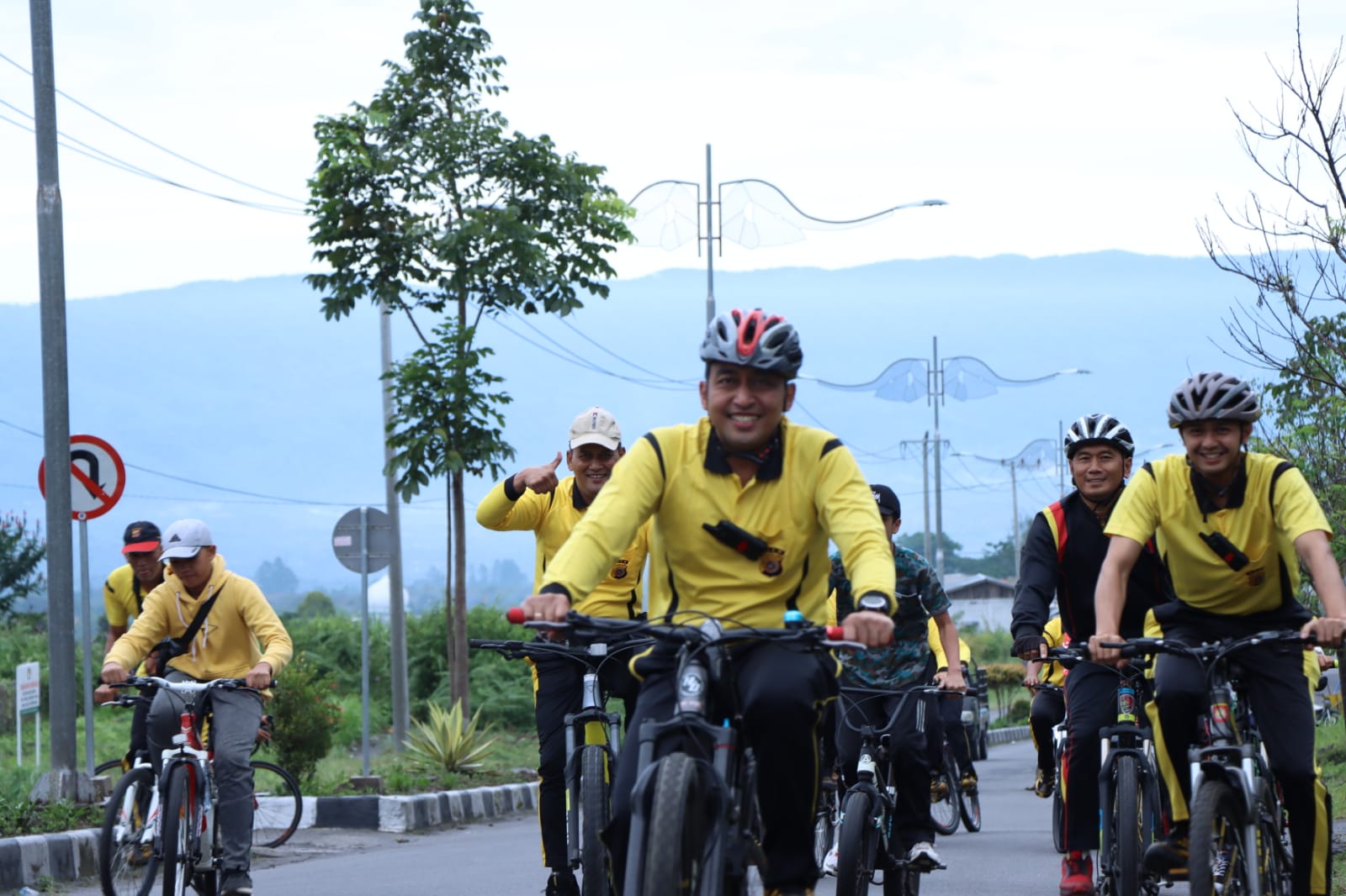 Semarak Hari Bhayangkara Ke-76, Polres Bener Meriah Gelar Fun Bike