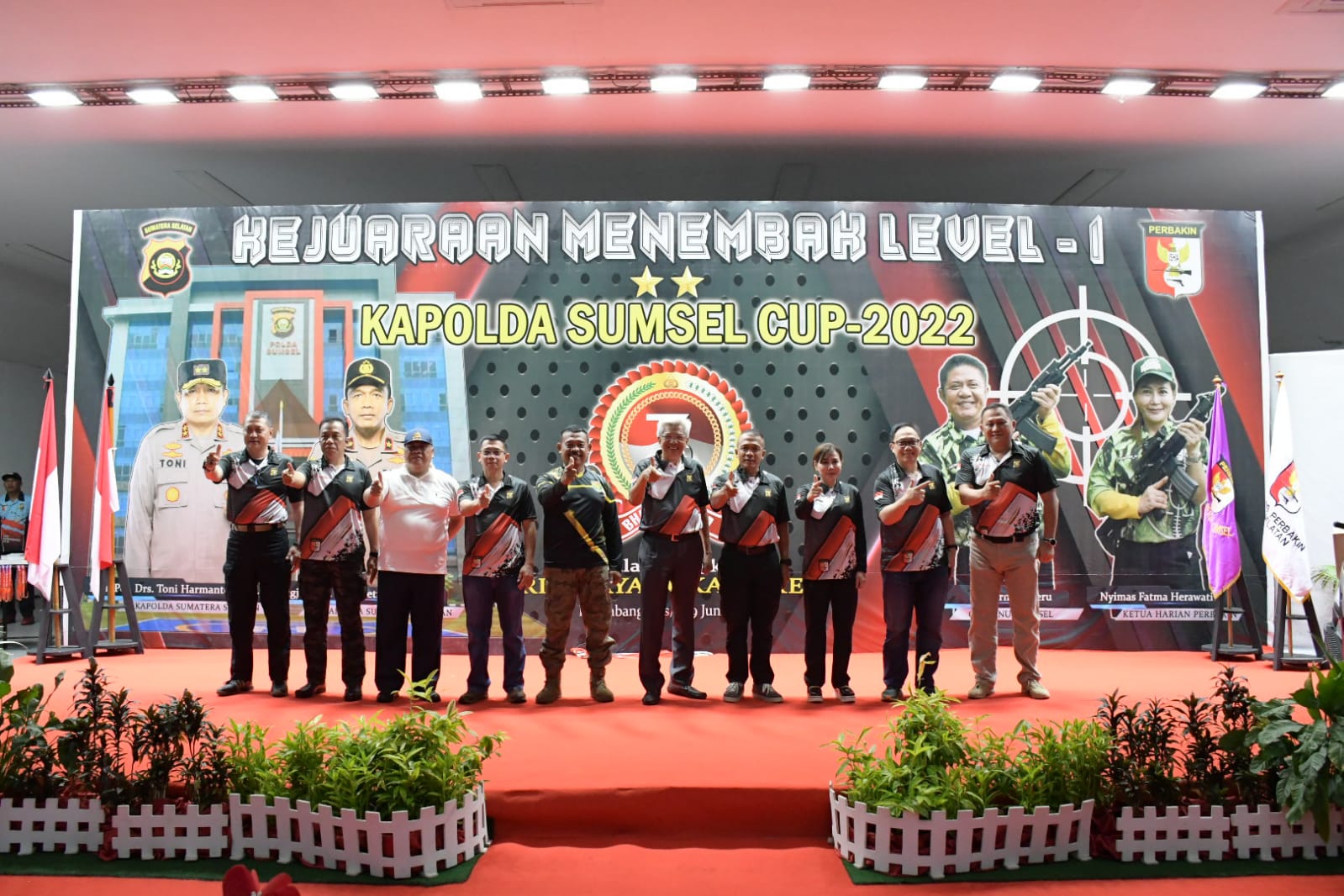 Komandan Lanal Palembang Hadiri Acara Penutupan Kejuaraan Menembak Level 1 Kapolda Sumsel Cup Dalam Rangka Hari Bhayangkara ke-76 Tahun 2022