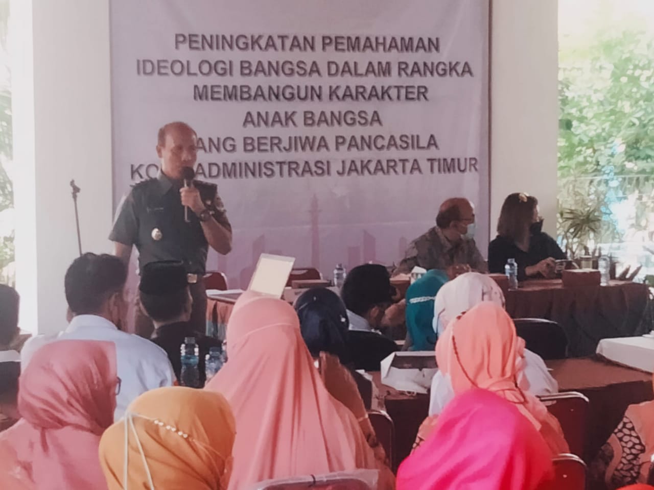 Pemahaman Idiologi Bangsa Dalam Membangun Karakter Pancasila oleh Kasdim 0505/JT