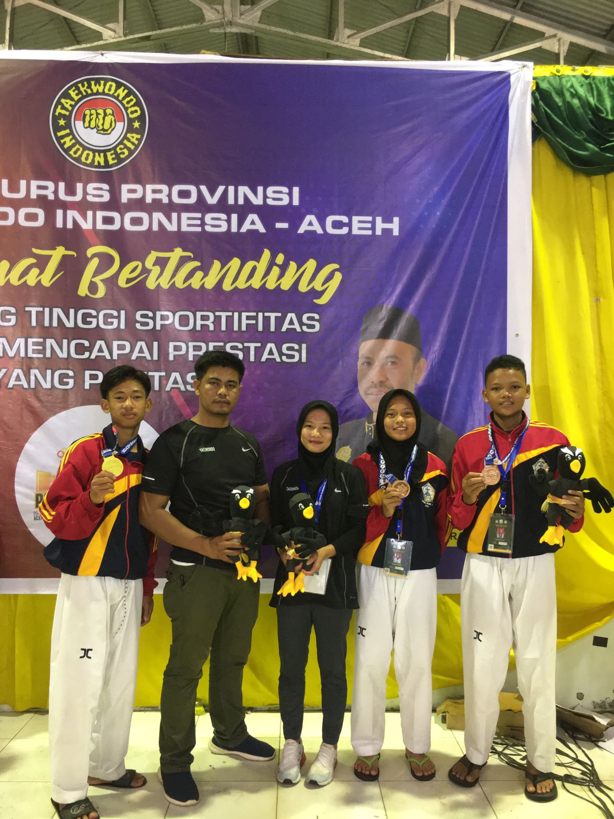 Taekwondo Bener Meriah Raih Mendali Emas Dan Perunggu Di POPDA Aceh