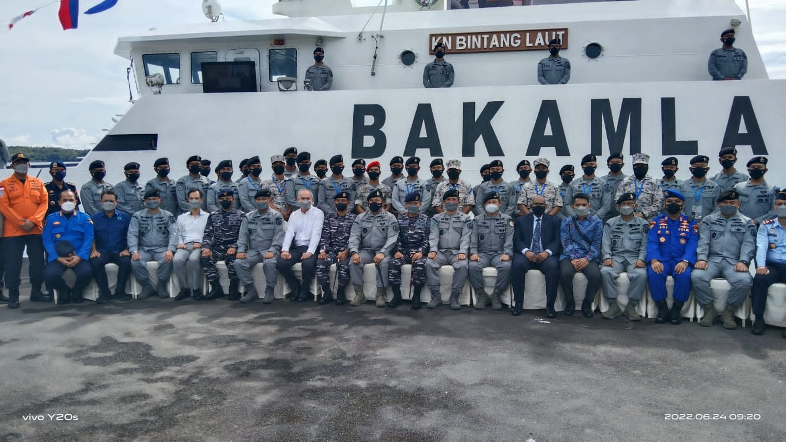 Komandan Lanal Batam Hadiri Upacara Pembukaan Latihan VBSS Bakamla RI-UNODC Tahun 2022