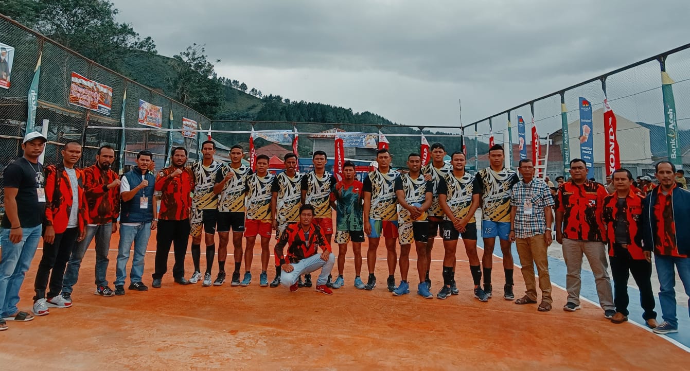 Turnament Volly Ball Resmi Di Buka Ketua MPC pemuda Pancasila Zakaria Tarigan