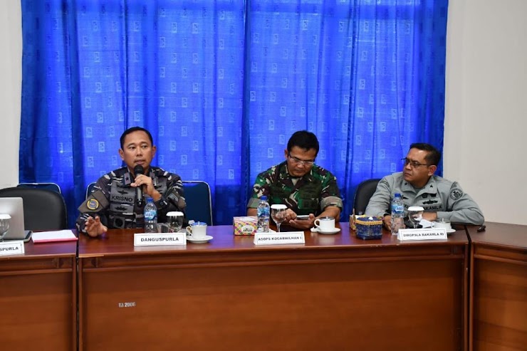 TNI AL, Danguspurla Koarmada I Hadiri Rakor Penguatan Koordinasi dan Pengendalian Kebijakan Multi-stakeholders Perundingan Code of Cunduct Perbatasan di Laut Natuna Utara