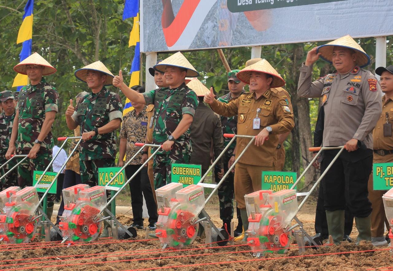 Kasad Launching Ketahanan Pangan di Kabupaten Tebo Jambi