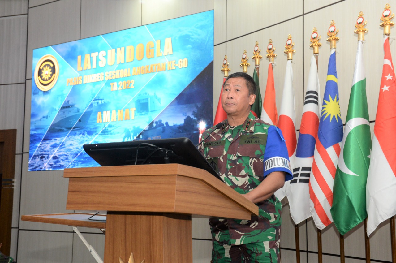 KOMANDAN SESKOAL BUKA LATSUNDOGLA, TINGKATKAN PEMAHAMAN PASIS RANCANG LATIHAN GABUNGAN TNI.