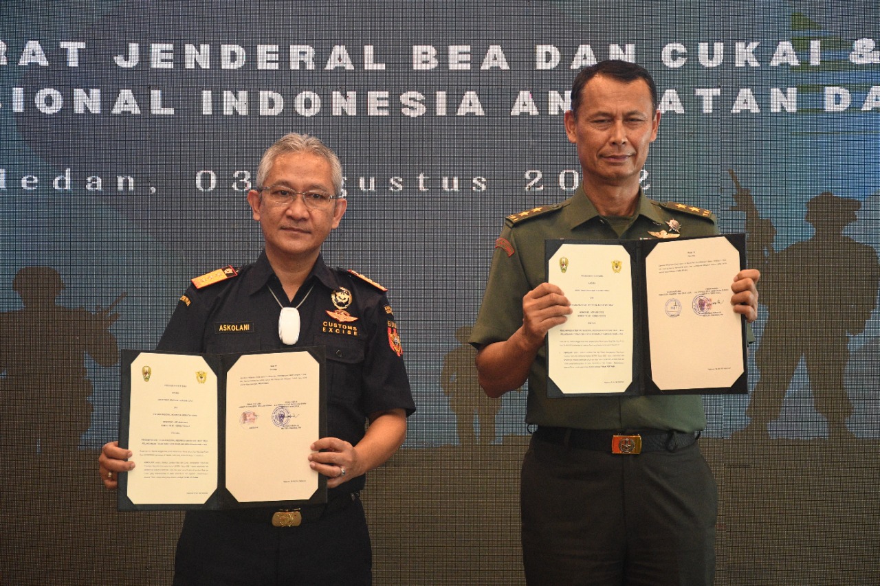 TNI AD Jalin Kerja sama Dengan Ditjen Bea dan Cukai RI