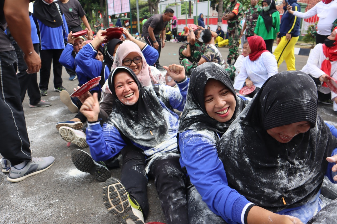 Semarak peringatan Hari Kemerdekaan RI ke 77 Kodim 0504/JS Selenggarakan Berbagai Lombah.